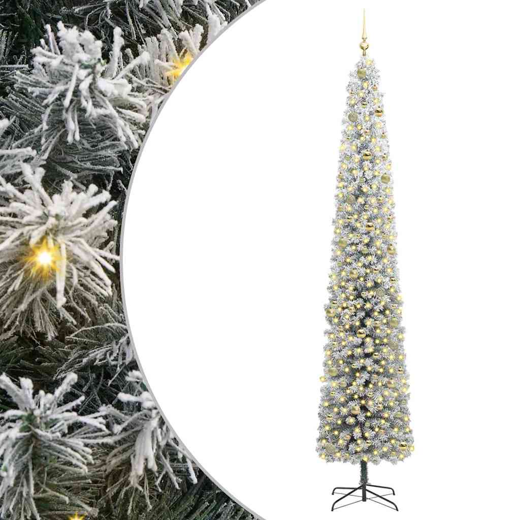Artificial Christmas Tree with 300 LEDs with Stand Green 270 cm
